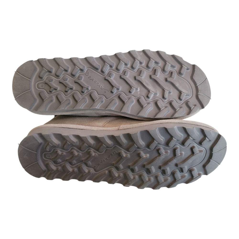 Bearpaw Women's Slip On Skye Chukka Bootie Winter Gray Fog Suede Boot Sz 12 New - Picture 3 of 10